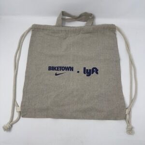 Nike Biketown Lyft Drawstring Backpack Tote Bag Oatmeal Linen SM-5894NT